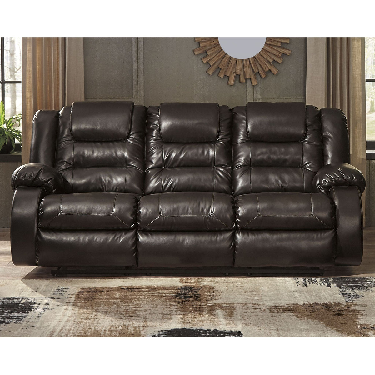 Vacherie chocolate reclining living room 2024 set